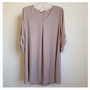 PINK ROSE Juniors V-Neck Casual Shift Dress